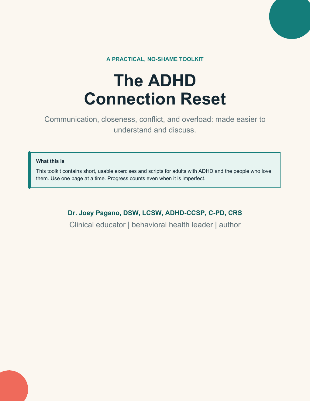 Cover of The ADHD Connection Reset