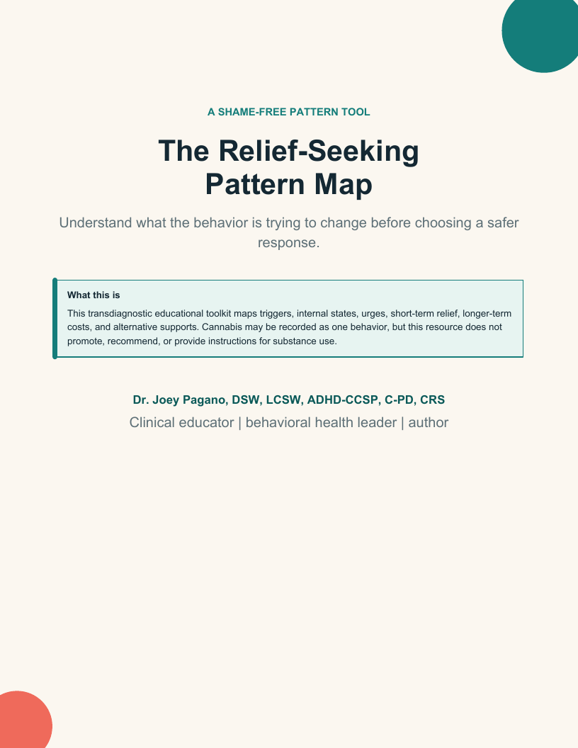 Cover of The Relief-Seeking Pattern Map