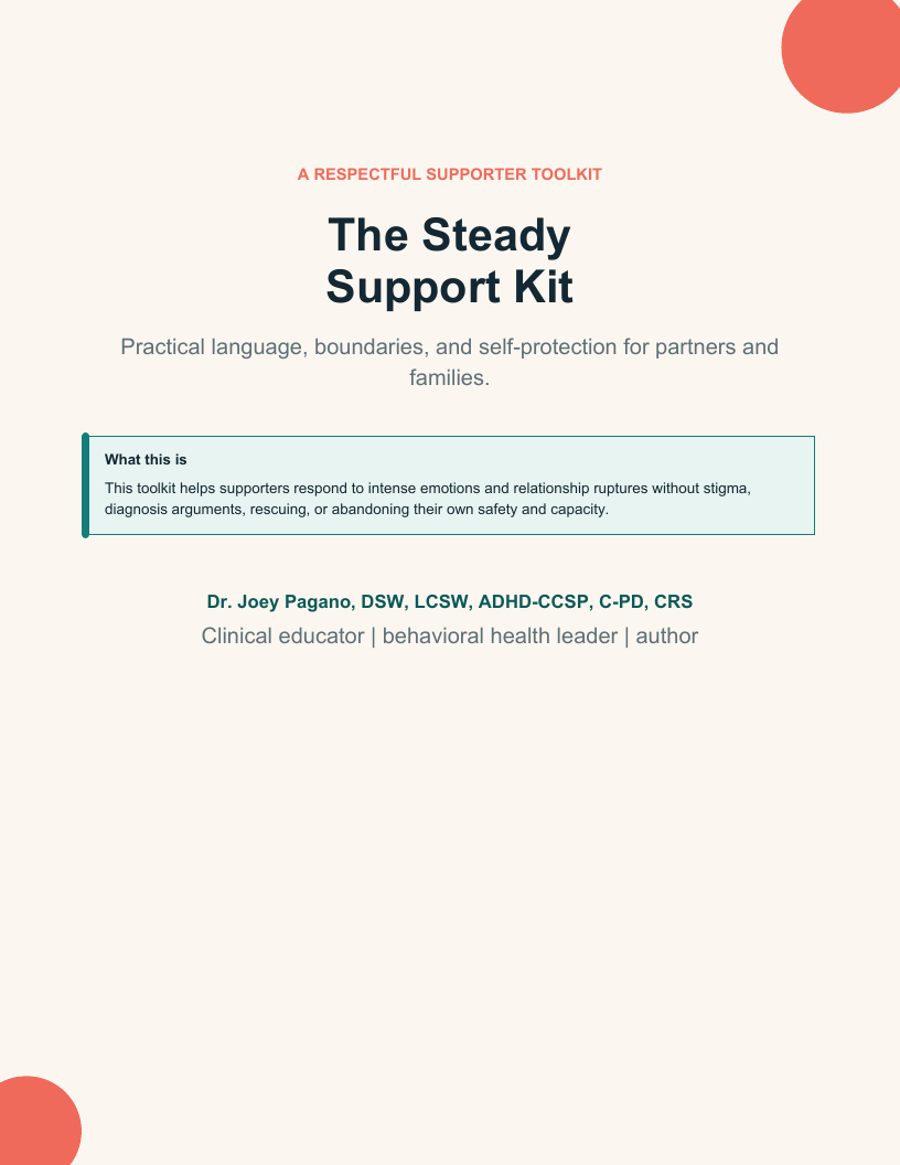 Cover of The Steady Support Kit